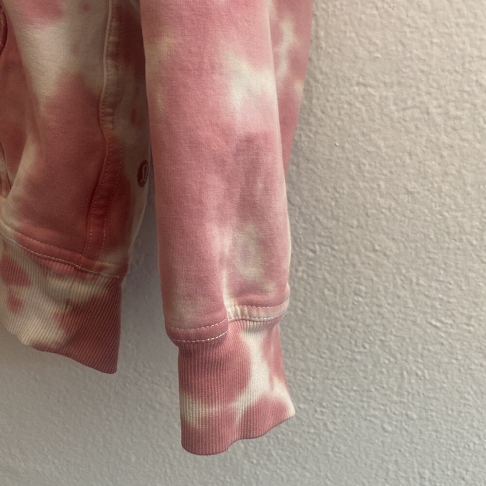 Lululemon Pink and White Tie dye hoodie - Picture 4 of 13